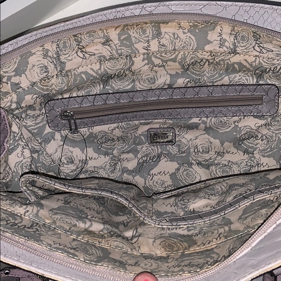 Guess Vintage Large Faux Leather Crocodile Handbag - Picture 10 of 12